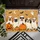 Five Costume-Wearing Dogs with Pumpkins for a Playful Halloween Home Seasonal Charm Doormat - 5