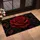 Crimson Rose and Thorn Vines for Gothic Garden Lovers and Dramatic Home Style Fans Doormat - 2