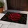 Crimson Rose and Thorn Vines for Gothic Garden Lovers and Dramatic Home Style Fans Doormat - 4