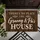 Rustic Woodgrain Granny & Pa's House Message for Family Visits and Grandparent Gifts Doormat - 5