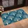 Ivory Tree Silhouettes on Deep Teal for Calm Nature-Inspired Entryways and Cozy Homes Doormat - 2