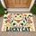 Lucky Cat Retro Charm for Good Fortune and Cheerful Entryway Style for Cat Lovers Doormat - 1