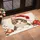 Wide-Eyed Santa Hat Kitten With Snowy Christmas Ornaments For Cozy Holiday Home Decor Doormat - 2