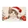 Wide-Eyed Santa Hat Kitten With Snowy Christmas Ornaments For Cozy Holiday Home Decor Doormat - 6