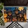 Four Rottweiler Puppies in Wizard Hats for a Whimsical Halloween Night Doormat - 5