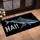 Shark Silhouette with HAI! for Bold Coastal Entryway Style for Ocean Life Fans Doormat - 2