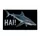 Shark Silhouette with HAI! for Bold Coastal Entryway Style for Ocean Life Fans Doormat - 6