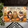 Three Autumn Cats with Pumpkins for Cozy Fall Entryway Seasonal Home Styling Doormat - 5
