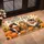 Three Autumn Cats with Pumpkins for Cozy Fall Entryway Seasonal Home Styling Doormat - 2