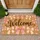 Pink Bow Welcome Lettering for a Sweet, Charming Entryway Style for Bow Lovers at Home Doormat - 1