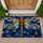 Stained Glass Dragonfly in Jewel Tones for Nature-Inspired Entryway Home Decor Doormat - 1