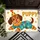 Clown Puppy in Polka-Dot Costume for Cheerful Party Celebrations and Happy Dog Lovers Doormat - 5