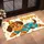 Clown Puppy in Polka-Dot Costume for Cheerful Party Celebrations and Happy Dog Lovers Doormat - 2