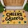 Colorful Stars and Cheers Queers Typography for LGBTQ Pride Month Home Celebrations Doormat - 1