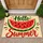 Watermelon Hello Summer Art for Sunny Seasonal Home Decor and Cheerful Summer Days Doormat - 1