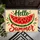 Watermelon Hello Summer Art for Sunny Seasonal Home Decor and Cheerful Summer Days Doormat - 5