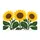 Three Sunflower Garden Blooms for Cheerful Farmhouse Entryway and Cottage Living Style Doormat - 6