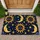 Golden Sun Moon And Stars Celestial Night Sky For Dreamy Home Entryways Doormat - 1