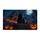 Black Cat Haunted Castle Halloween Scene for Spooky Seasonal Home Decor and Autumn Nights Doormat - 6
