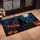 Black Cat Haunted Castle Halloween Scene for Spooky Seasonal Home Decor and Autumn Nights Doormat - 2