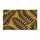 Vintage Black Fern Leaves on Golden Ochre for Earthy Nature Inspired Entryways Doormat - 6