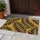 Vintage Black Fern Leaves on Golden Ochre for Earthy Nature Inspired Entryways Doormat - 4
