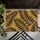 Vintage Black Fern Leaves on Golden Ochre for Earthy Nature Inspired Entryways Doormat - 5