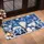 Blue Christmas Gnomes in a Snowy Evergreen Forest for Cozy Seasonal Home Decor and Cheer Doormat - 2