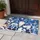 Blue Christmas Gnomes in a Snowy Evergreen Forest for Cozy Seasonal Home Decor and Cheer Doormat - 4