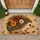 Floral Hedgehog Garden Scene for Cozy Cottage Entryways and Nature Lover Gifts Doormat - 1