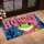 Cowboy Frog with Pink Hat for Whimsical Western Entryway Style and Frog Lovers Doormat - 2