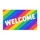 Rainbow Stripe Welcome Art for Cheerful Home Entrances and Everyday Living Doormat - 6
