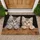 Two Tabby Kittens Peeking Over Wood for Cat Lovers and Cozy Home Entryway Style Accent Doormat - 1