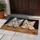 Two Tabby Kittens Peeking Over Wood for Cat Lovers and Cozy Home Entryway Style Accent Doormat - 4