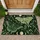 Sage Green Moths And Moon Phases For A Botanical Nighttime Home Doormat - 1