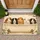 Five Guinea Pigs Peeking From a Vintage Tub for Cozy Pet Lover Home Entryway Charm Doormat - 1