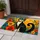Colorful Black Cat with Flowers for Cheerful Pet-Loving Homes and Cozy Interiors Doormat - 4