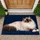 Blue-Eyed Ragdoll Cat Portrait for Cozy Living Spaces and Cat-Loving Households Doormat - 1