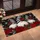 Three Christmas Gnomes with Red Roses for a Cozy Winter Holiday Entryway Welcome Doormat - 2