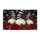 Three Christmas Gnomes with Red Roses for a Cozy Winter Holiday Entryway Welcome Doormat - 6