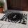 Monochrome Horror Face In Optical Checkerboard Vortex For Halloween Night Decor Doormat - 4