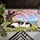Black And White Cat Beneath Cherry Blossoms For Peaceful Spring Home Decor Lovers Doormat - 5