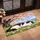 Black And White Cat Beneath Cherry Blossoms For Peaceful Spring Home Decor Lovers Doormat - 2