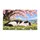 Black And White Cat Beneath Cherry Blossoms For Peaceful Spring Home Decor Lovers Doormat - 6