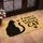 Black Cat Silhouette and Red Heart for Cozy Cat Lover Homes and Pet-Friendly Living Doormat - 2