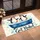 Playful Penguin Pair in Blue Bathtub for Quirky Bathroom Decor and Nature Lovers Doormat - 2