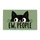 Black Cat Peeking Face with Ew, People Quote for Quirky Home Entryway Personality Doormat - 6