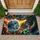 Celestial Earth Dragon With Cosmic Flame For Fantasy Lovers And Space-Inspired Homes Doormat - 1