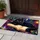 Neon Black Cat Resting On Open Book For Cozy Study Rooms And Bookish Cat Lovers Doormat - 4
