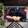 Neon Black Cat Resting On Open Book For Cozy Study Rooms And Bookish Cat Lovers Doormat - 5